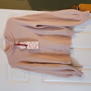 Nwt pink rose sweater
